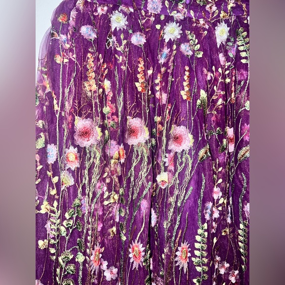 JessaKae - NWT -Mercy Dress-Purple Floral Midi Dress-1X - Picture 5 of 8